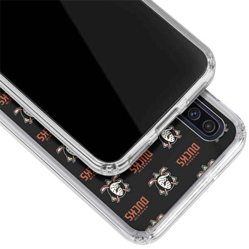 NHL Anaheim Ducks Pattern Galaxy A50 Clear Case